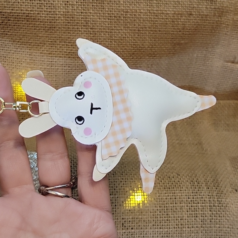 BALLET BUNNY BAG CHARM KEYCHAIN